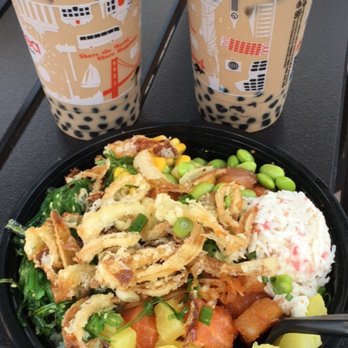 Sharetea - Hokkaido milk teas and poke bowls from project poke! - Coffee & Tea Near Me - Fountain Valley, California
