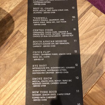 Centro Bar & Kitchen - Cocktail menu - Tapas/Small Plates Near Me - Reno, Nevada Centro Bar & Kitchen - Cocktail menu - Tapas/Small Plates Near Me - Reno, Nevada
