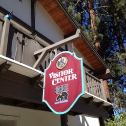 Visitor center sign
