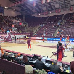 Cassell Coliseum - Warmups. #CLTvsVT