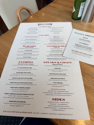 Menu photo 1 Boulevard American Bistro Elmwood, LA Menu photo 1 Boulevard American Bistro Elmwood, LA