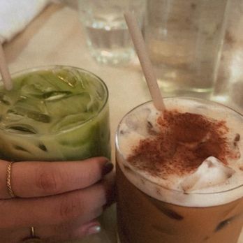 Great White - matcha and latte - New American Near Me - Los Angeles, California Great White - matcha and latte - New American Near Me - Los Angeles, California