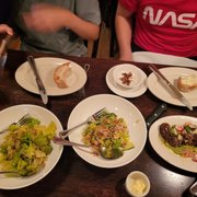 Photo of 112 Eatery - Minneapolis, MN, United States. Romaine Salad, Sweet &amp; Sour Crab Salad, Octopus, and Bread