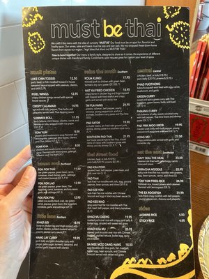 Menu photo 2 Must be Thai San Jose, CA