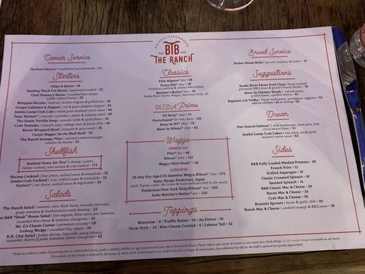 Menu photo 1 The Ranch Saloon & Steakhouse Houston, TX Menu photo 1 The Ranch Saloon & Steakhouse Houston, TX