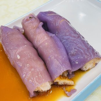 HL Peninsula Restaurant - Purple color wrapper shrimp rice rolls - Dim Sum Near Me - Milpitas, California HL Peninsula Restaurant - Purple color wrapper shrimp rice rolls - Dim Sum Near Me - Milpitas, California