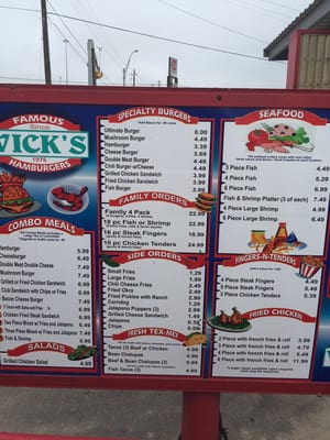 Menu photo 2 Vick's Famous Hamburgers Corpus Christi, TX Menu photo 2 Vick's Famous Hamburgers Corpus Christi, TX