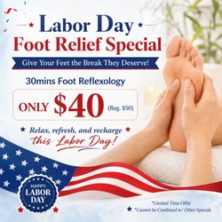 Massage Heaven - Labor Day Foot Relief Special