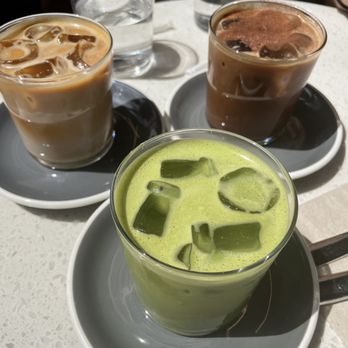 In Common NYC - Top left: latte Top right: mocha Matcha latte - Cafes Near Me - New York, New York In Common NYC - Top left: latte Top right: mocha Matcha latte - Cafes Near Me - New York, New York