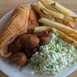 Popeye's Gas & Grill - Needed some gas and was hungry so  stopped by this grill. Ordered a small fish plate for $10,99 Not bad for a gas station/ restaurant.