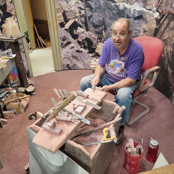 Pipestone National Monument - One of the Craftsman working his craft - Landmarks & Historical Buildings Near Me - Pipestone, Minnesota Pipestone National Monument - One of the Craftsman working his craft - Landmarks & Historical Buildings Near Me - Pipestone, Minnesota