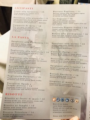 Menu photo 1 Sapore a Italia Granada, GR Menu photo 1 Sapore a Italia Granada, GR