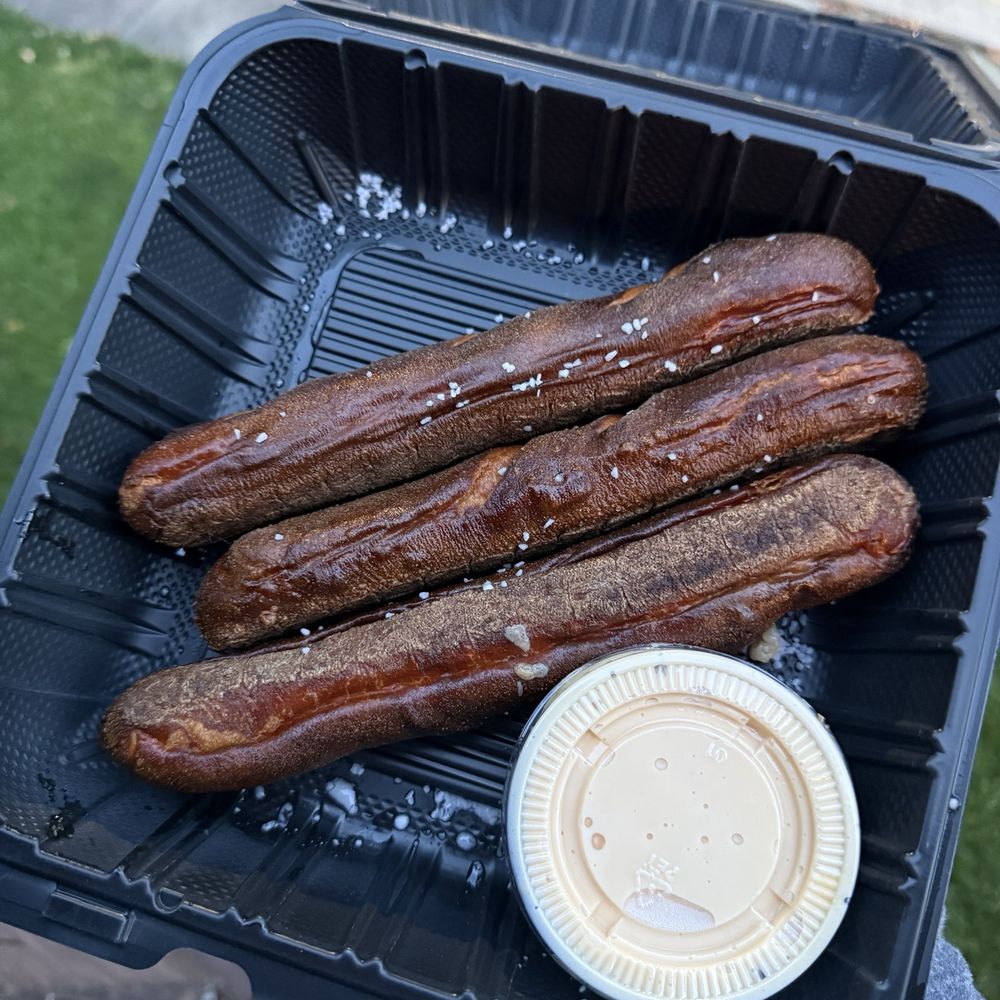 Charred - Soft pretzel sticks - Burgers Near Me - Pittsburgh, Pennsylvania