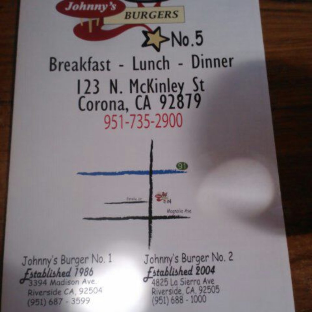 Johnny's Burger - Menu - Burgers Near Me - Riverside, California Johnny's Burger - Menu - Burgers Near Me - Riverside, California