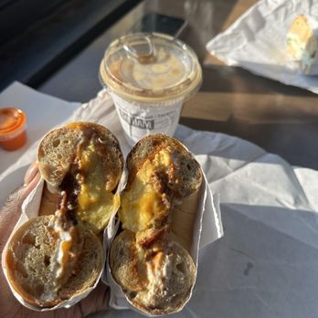 Gotham Bagels - Lakeview - Egg, bacon and cheese - Bagels Near Me - Chicago, Illinois Gotham Bagels - Lakeview - Egg, bacon and cheese - Bagels Near Me - Chicago, Illinois