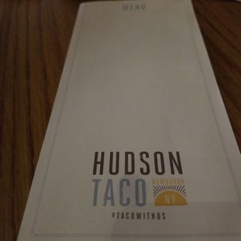 Hudson Taco - Menu cover - Tacos Near Me - Newburgh, New York