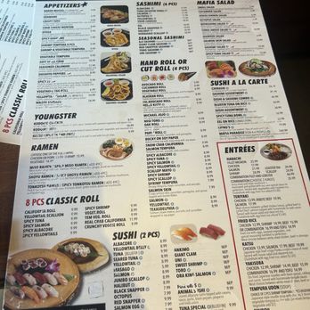Mafia Sushi - Menu - Sushi Bars Near Me - Katy, Texas