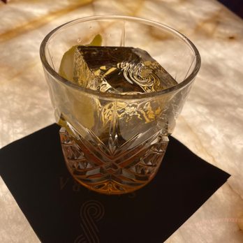 CASBAR Lounge - "Feel It" Fashioned ... look at that cool Sahara branded ice cube - Lounges Near Me - Las Vegas, Nevada CASBAR Lounge - "Feel It" Fashioned ... look at that cool Sahara branded ice cube - Lounges Near Me - Las Vegas, Nevada