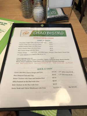 Menu photo 3 Chao Bistro Guelph, ON