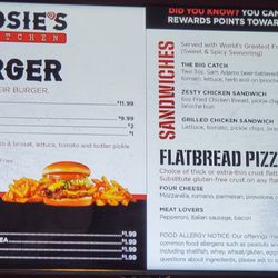 Rosie's Kitchen - Rosie's Menu 2023