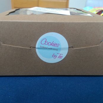 Cookies by Tee - Perfectly packaged, cute sticker to keep thr box closed. - Desserts Near Me