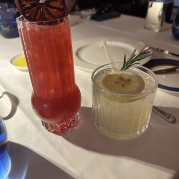 Pisces - Mocktails: Equinox (left) and Mykonos Muse (right) - Mediterranean Near Me - Las Vegas, Nevada
