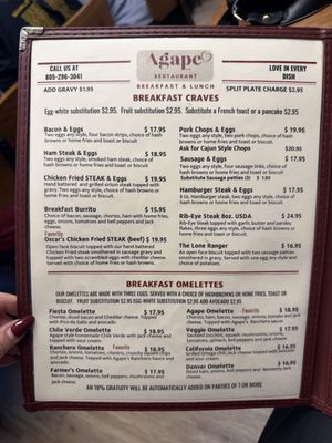 Menu photo 6 Agape Restaurant 8:39 Paso Robles, CA Menu photo 6 Agape Restaurant 8:39 Paso Robles, CA
