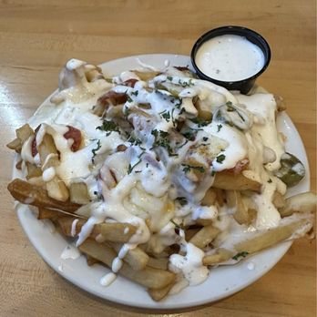 Dell Annos Pizzeria - 1/2 size Pizza Fries - Pizza Near Me - Danville, Virginia