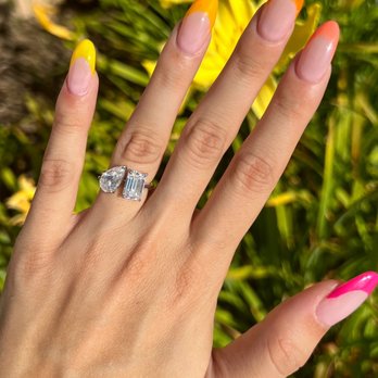 Double OO Nails & Spa - Almond shape acrylics with colorful tips - Nail Salons Near Me - Corona, California Double OO Nails & Spa - Almond shape acrylics with colorful tips - Nail Salons Near Me - Corona, California