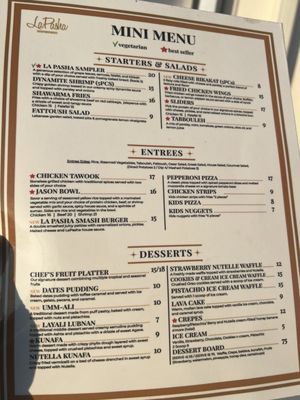 Menu photo 1 LaPasha Lounge & Grill Houston, TX Menu photo 1 LaPasha Lounge & Grill Houston, TX