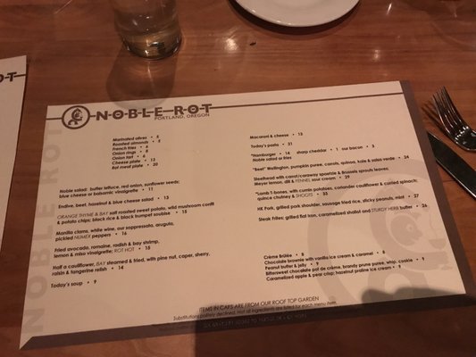 Menu photo 8 Noble Rot Portland, OR Menu photo 8 Noble Rot Portland, OR