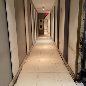 Spring Shabu-Shabu - Shady halls from the parking garage to get there - Japanese Near Me - Flushing, New York