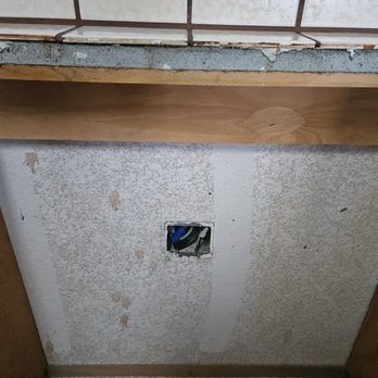 Integrity Handyman Services - Before (older home with forever materials used).  This was not going to be an easy installation. - Handyman Near Me - Angels Camp, California