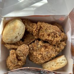 Popeyes - 5pc Chicken Only with two biscuits