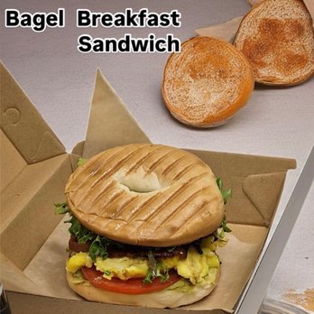 Level Up Coffee Shop - Bagel Breakfast Sandwich - Sandwiches Near Me - Glendale, California Level Up Coffee Shop - Bagel Breakfast Sandwich - Sandwiches Near Me - Glendale, California