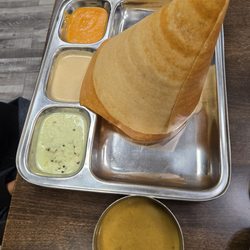 Madhura Cafe - Cone-shaped Ghee Dosa
