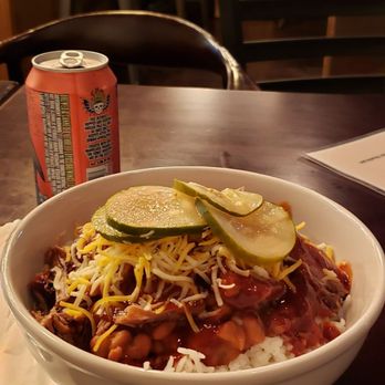 Gomez BBQ - Bbq bowl and beer; draft is available, too. - Barbeque Near Me - Indianapolis, Indiana