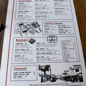 Wabi House - Menu - Ramen Near Me - Keller, Texas