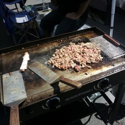 Aguilar To-Go - Fresh Carne asada being cook.