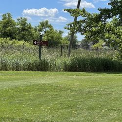 Village Green Golf Course - Mundelein - 4th hole with a signage