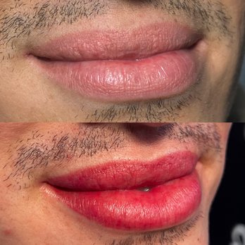 Medusa Permanent Makeup - Before and After Lip Blush by Brandon - Permanent Makeup Near Me Medusa Permanent Makeup - Before and After Lip Blush by Brandon - Permanent Makeup Near Me