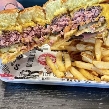 Cold Beers & Cheeseburgers - All American burger medium - Sports Bars Near Me - Euless, Texas