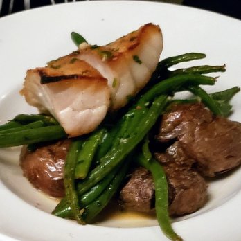 Hazel's - Grouper with butter boiled potatoes and green beans - Bars Near Me - Birmingham, Michigan Hazel's - Grouper with butter boiled potatoes and green beans - Bars Near Me - Birmingham, Michigan