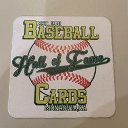 Hall of Fame Baseball Cards - Free Coaster
