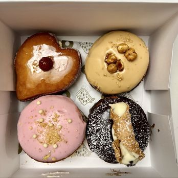 Saint Honoré - Crème brûlée, candied hazelnut Nutella, strawberry shortcake and the cannoli - Donuts Near Me - Las Vegas, Nevada Saint Honoré - Crème brûlée, candied hazelnut Nutella, strawberry shortcake and the cannoli - Donuts Near Me - Las Vegas, Nevada