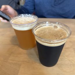 Milk stout and double hazy IPA