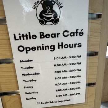 Little Bear Cafe - Coffee & Tea Near Me - Vail, Colorado