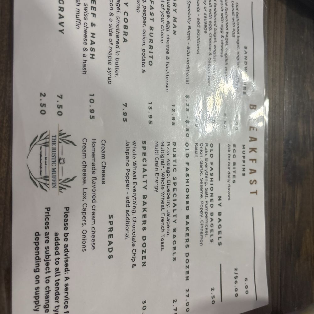 The Rustic Muffin - Menu - Coffee & Tea Near Me - Moncks Corner, South Carolina The Rustic Muffin - Menu - Coffee & Tea Near Me - Moncks Corner, South Carolina