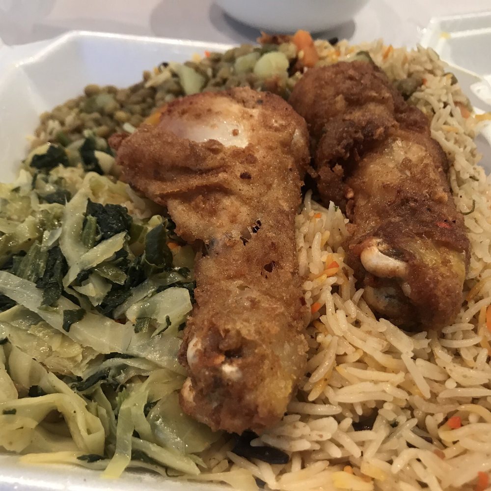 Mogadishu Restaurant - Chicken Drumstick with Biryani - African Near Me - Chicago, Illinois Mogadishu Restaurant - Chicken Drumstick with Biryani - African Near Me - Chicago, Illinois