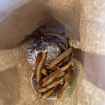 Five Guys - Super small delivery of fries - Burgers Near Me - Scottsdale, Arizona